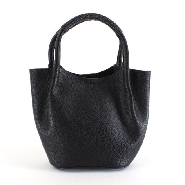 *Small Tote Crossbody Bag w/Cosmetic Pouch - Black