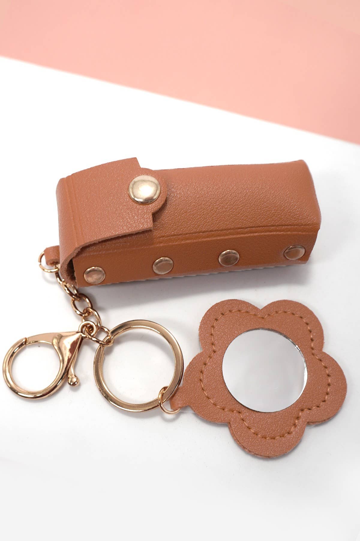 *VEGAN LEATHER LIP BAG CHARM KEYCHAINS
