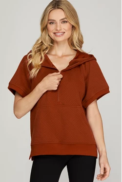 *Brick Quilted Textured Knit Set