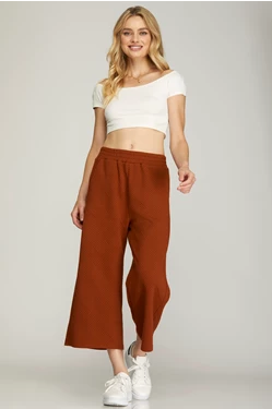 *Brick Quilted Textured Knit Set