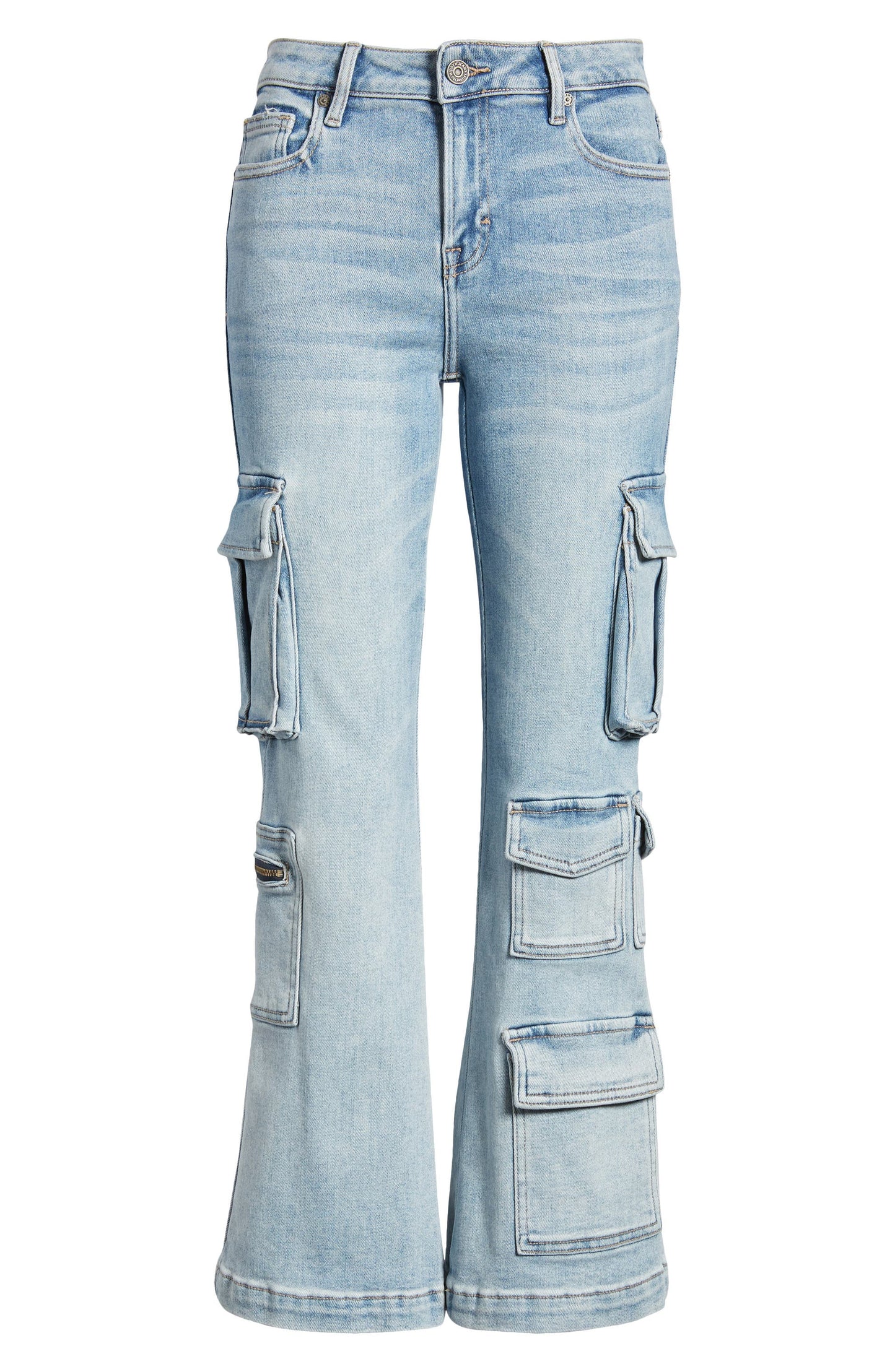 *HAPPI - Crop Flare Cargo Jeans
