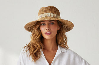 Two Way Shaped Straw Braided Hat