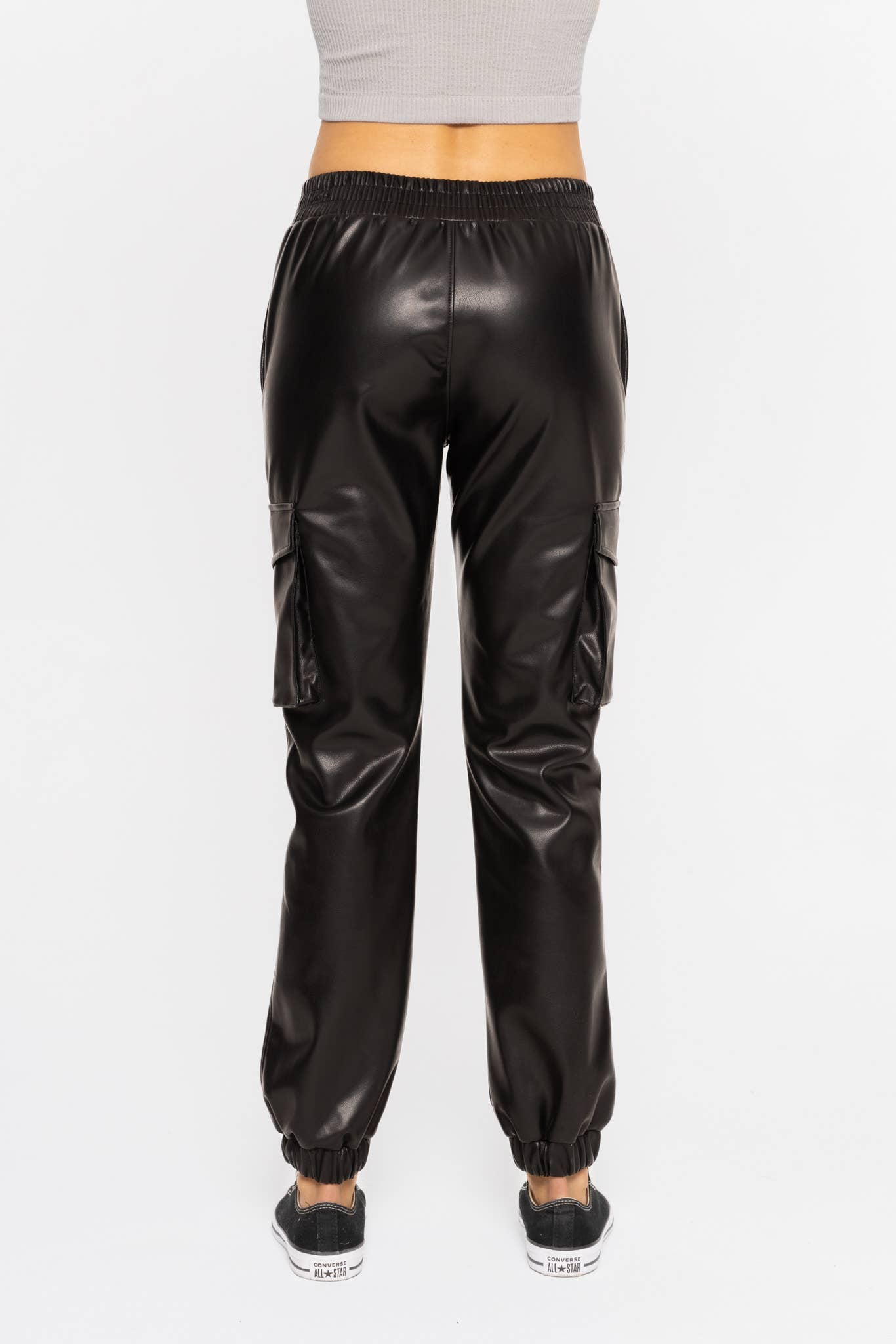 *Vegan Leather Joggers
