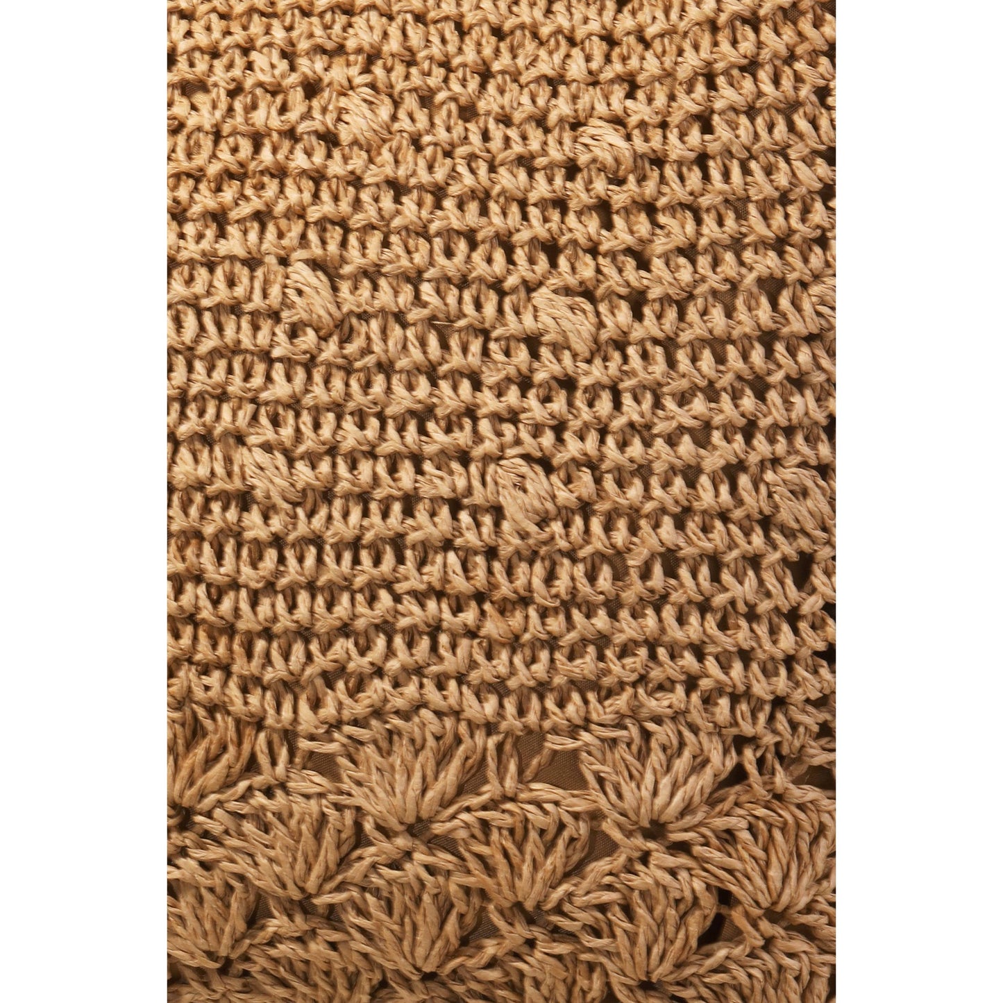 *Straw Knitted Handle Body Tote Bag