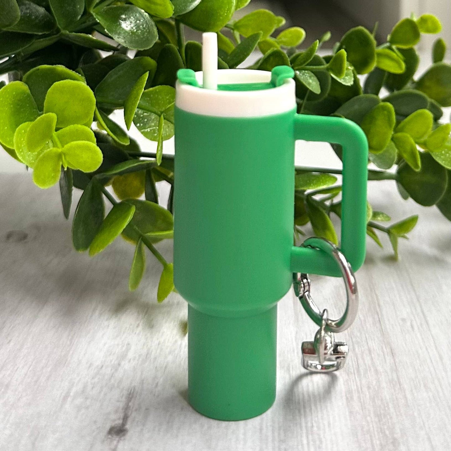 *Mini Tumbler Keychain Carry Storage Container Green