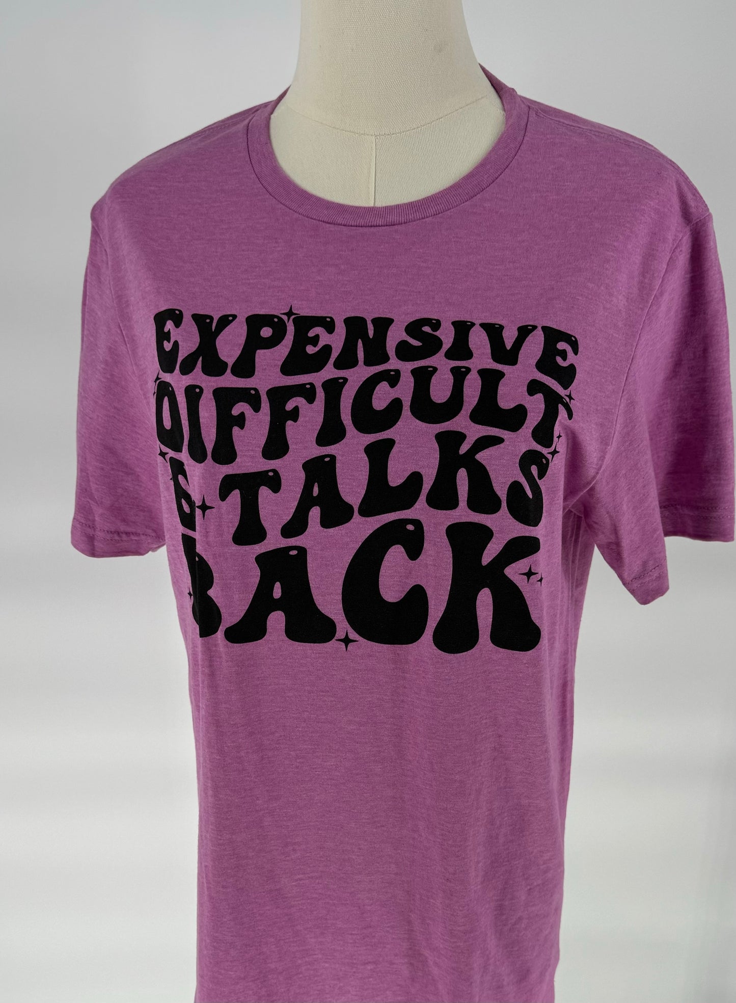 *HOT PINK -T'SHIRT - EXPENSIVE DIFFICULT