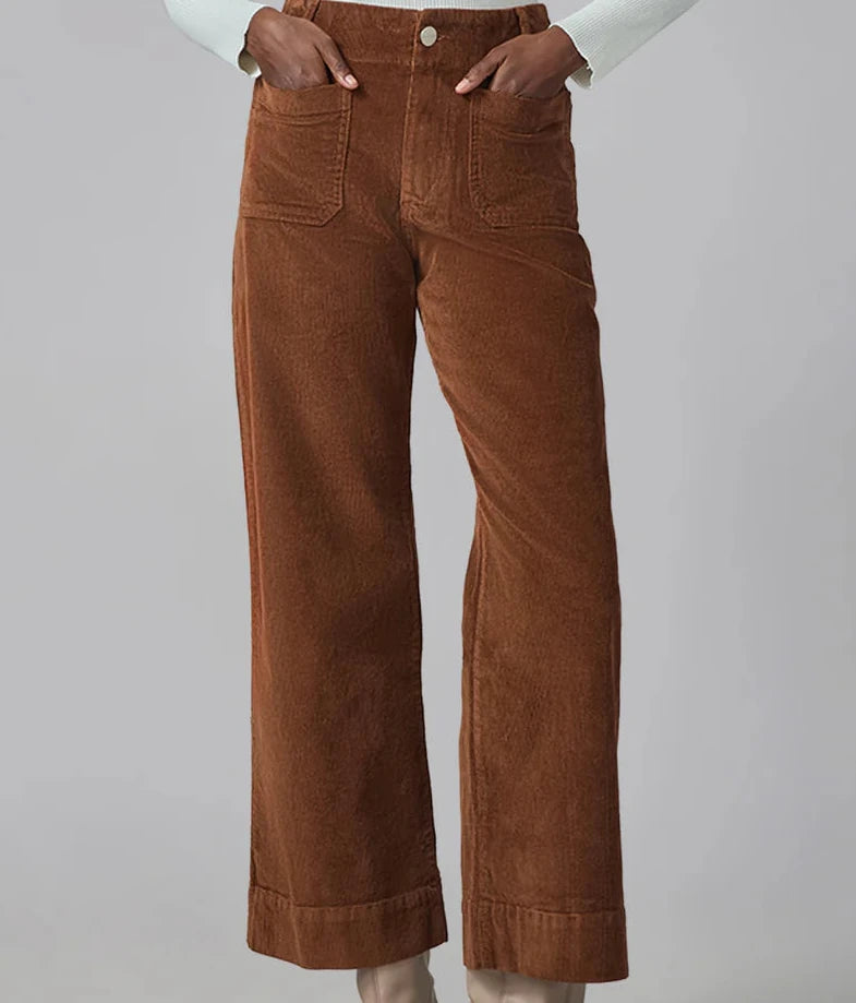 COLETTE High Rise Wide Leg Corduroy pan