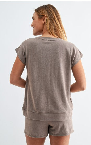 Offset French Terry Core Comfort Set - Silken Taupe