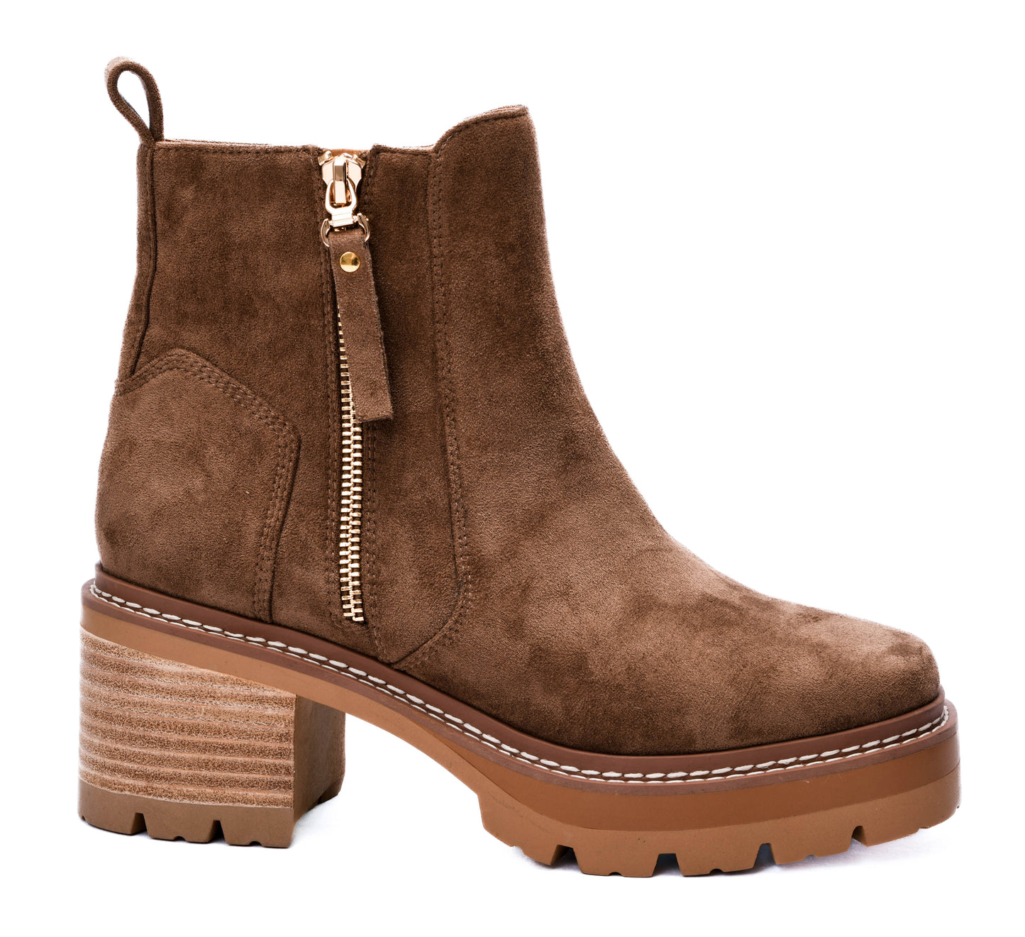 *UP TO NO GOOD - SADDLE FAUX SUEDE
