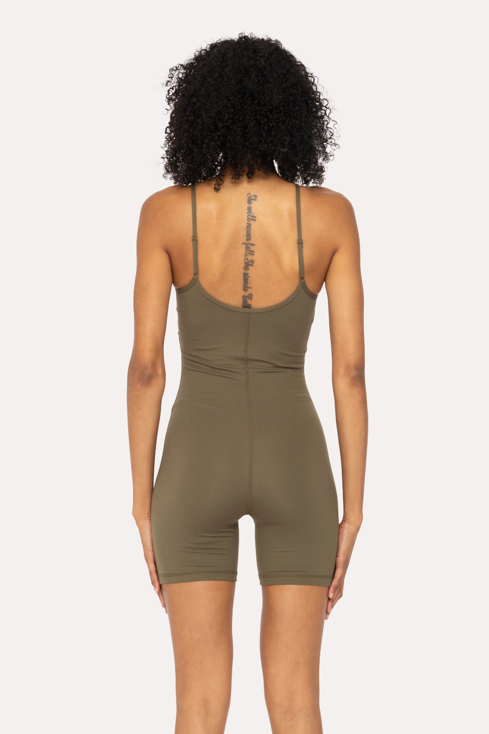 *IVY GREEN - Active Romper with Adjustable Straps