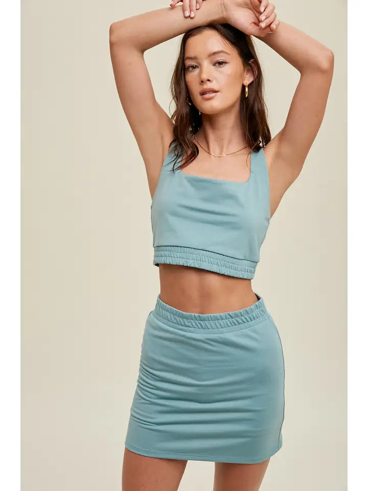 *PISTACHIO 2 PIECE FRENCH TERRY SET