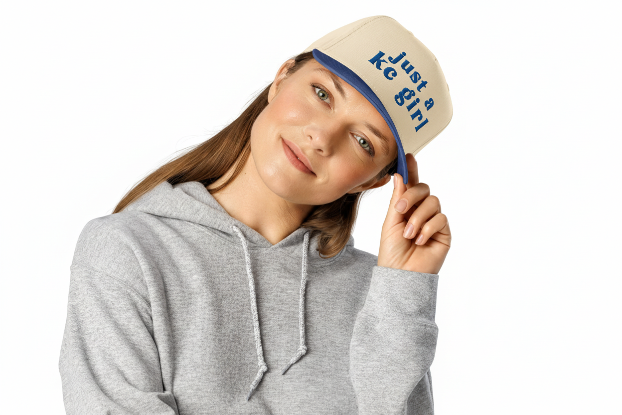Kansas City “Just a KC Girl” Embroidered Baseball Hat