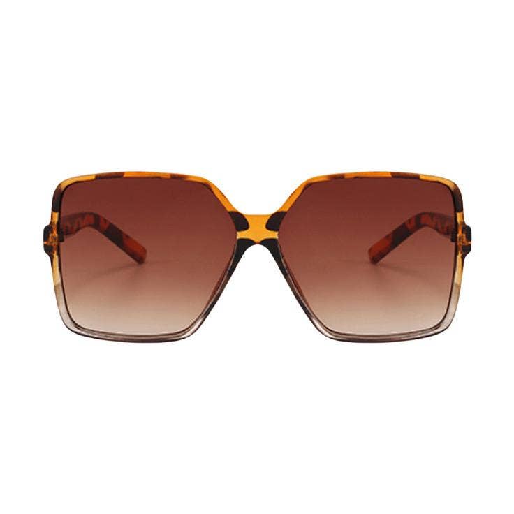 *Hanna Hexagon Frame Sunglasses