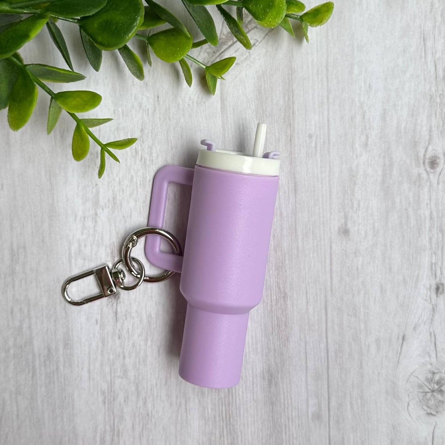 *Mini Tumbler Keychain Carry Storage Container Lilac