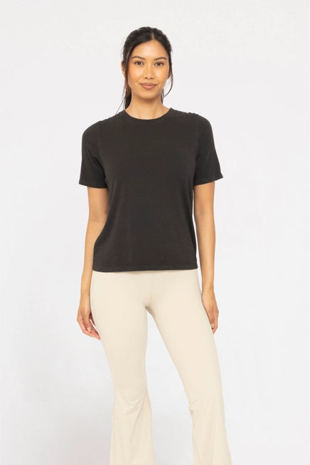 *CLASSIC BOXY FIT TEE - BLACK