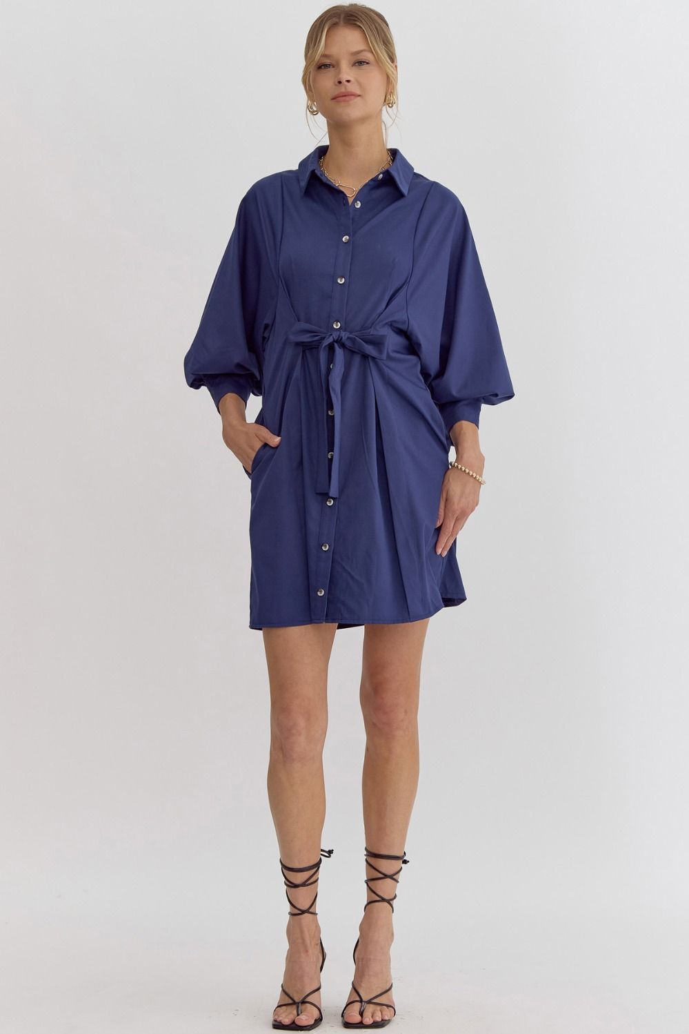 *Wrap It Up! Dark Royal Dress