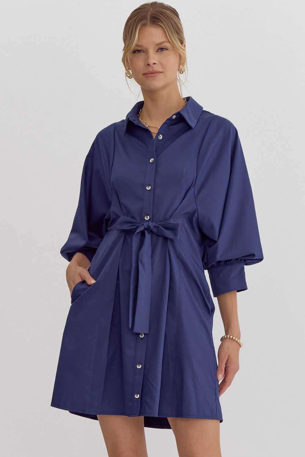 *Wrap It Up! Dark Royal Dress
