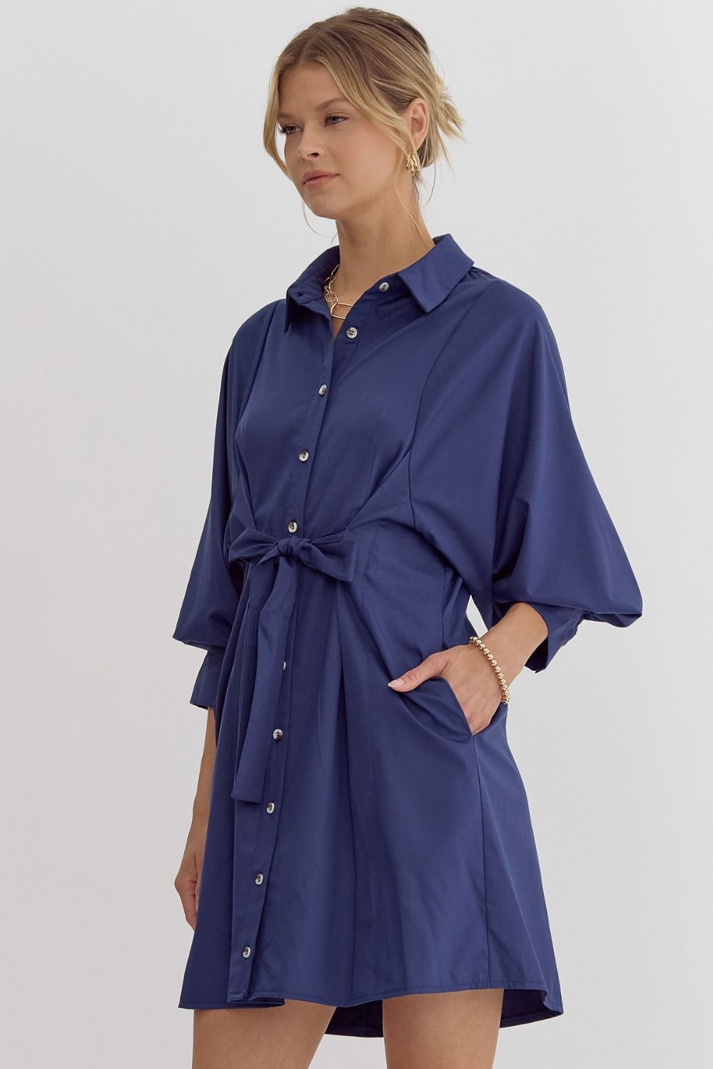 *Wrap It Up! Dark Royal Dress
