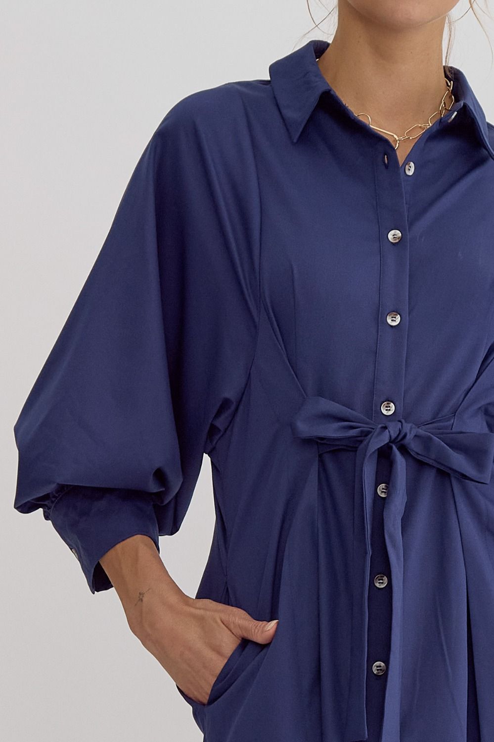 *Wrap It Up! Dark Royal Dress