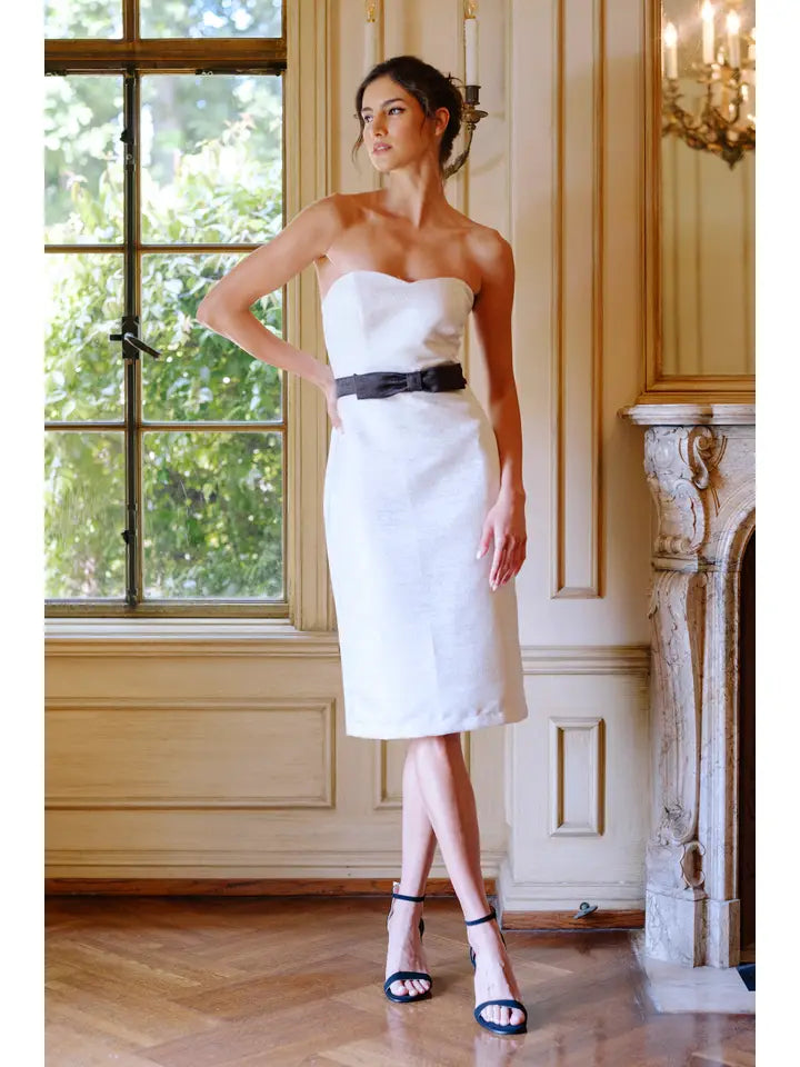 *Classy Textured Pattern Midi Dress