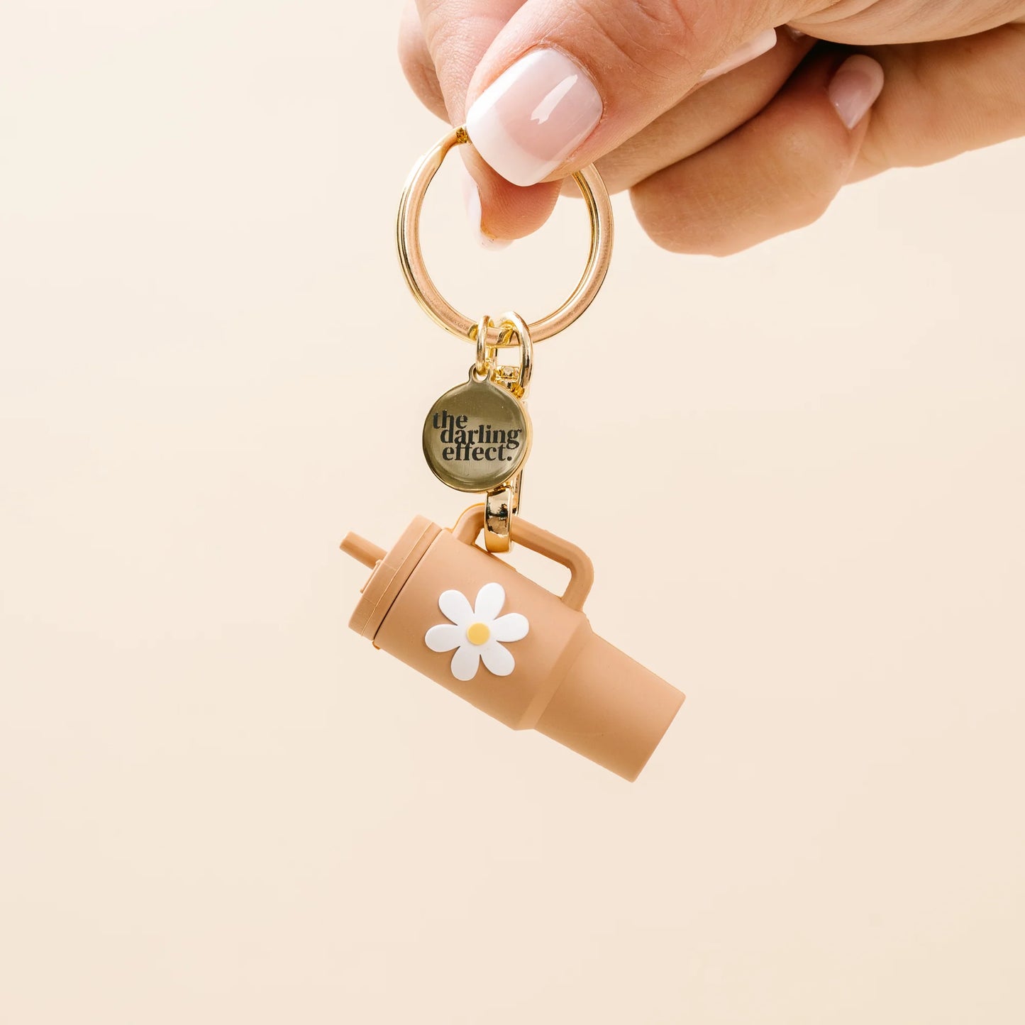 *Tiny Tumbler Keychain - Sandstone