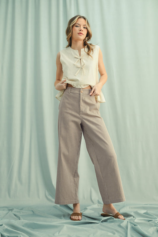 Striped Wide Leg Pants