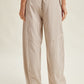 STRIPED SEAM DETAIL WIDE LEG DRAWSTRING PANTS