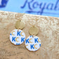 Clay KC Circle Earrings