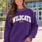 Wildcat Polka Dot Mock sweatshirt