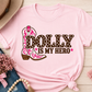 Dolly is my Hero Cowboy Boot - T'Shirt