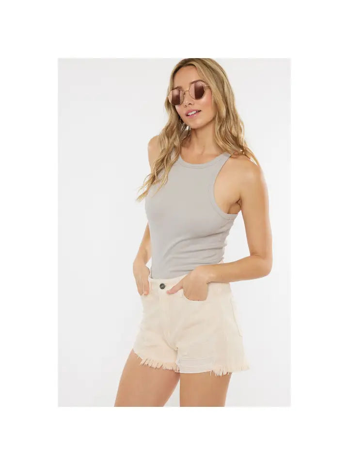 KANCAN PEACH COLOR DENIM SHORTS