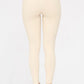 Bronze - No Front Seam Lycra-Blend Swoop Leggings - NATURAL