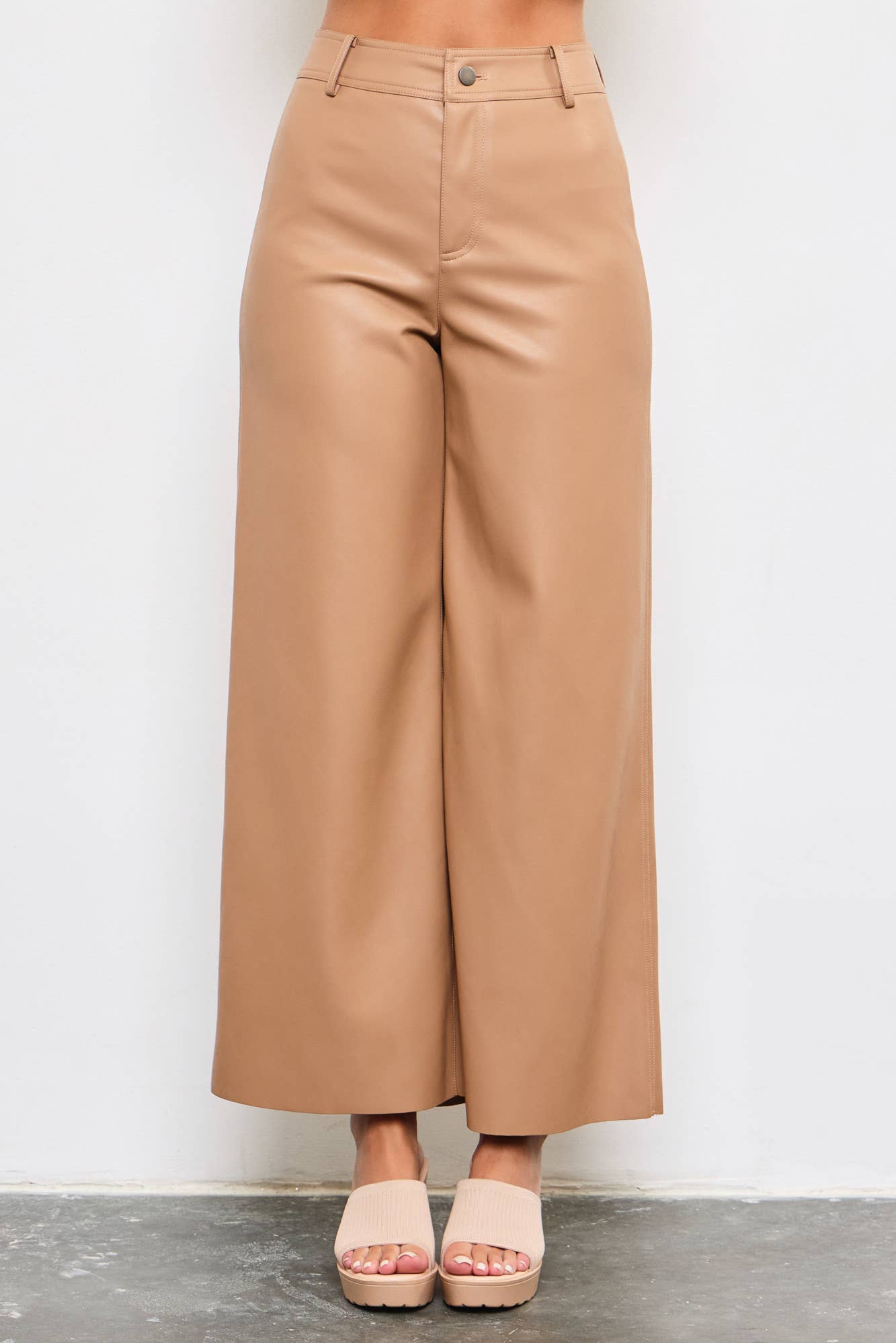 TAN LEATHER PANTS