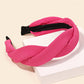 Soft Twist Fabric Headband - Hot Pink