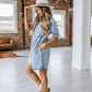 Dawn Short Sleeve Denim Dress