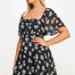 Plus Size Floral Chiffon Dress - NK18361-D