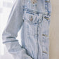 DISTRESSED LIGHT DENIM JACKET - KANCAN