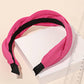 Soft Twist Fabric Headband - Hot Pink