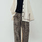 Savanna Leopard Cropped Cargo Pants