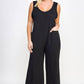 Ribbed Jumpsuit Overalls - Plus Size Clothing