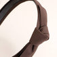 CLASSIC BOW KNOTTED HEADBAND HAIR BAND - BROWN