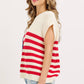 STAR AND STRIPE AMERICAN FLAG KNIT TOP