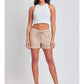 YMI FRAYED HEM PULL-ON SHORTS