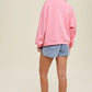 SCUBA RELAXED CROP SWEATSHIRT - HIBISCUS