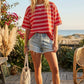 Americana Striped Oversized Tee