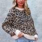 PLUS LEOPARD JACQUARD PULLOVER SWEATER