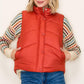 Rust Puffer Vest