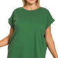 PS Cotton Folded Sleeve T Shirt