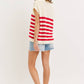 STAR AND STRIPE AMERICAN FLAG KNIT TOP