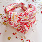 *White Kansas City KC Red Kingdom Cursive Knotted Headband
